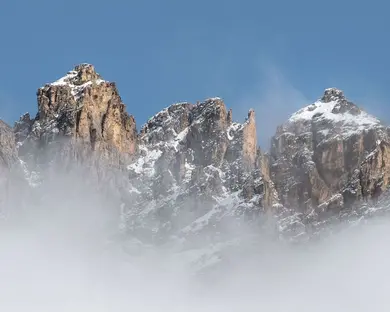 Vette dolomitiche nella stagione invernale