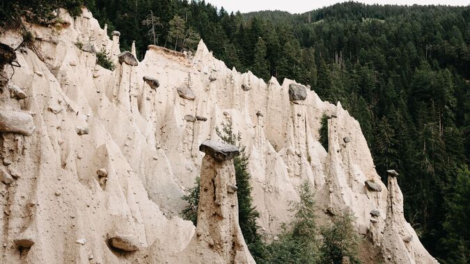 The Earth Pyramids of Renon in South Tyrol, Italy
