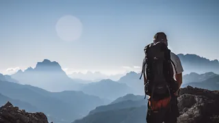 The Piz Boé from the Kostner hut