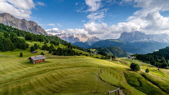 Stunning Summer View of the Alpe di Siusi