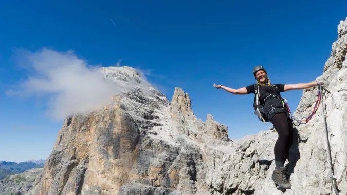 Via Ferrata al passo Falzarego