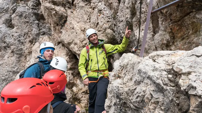 Ferrata con guida alpina nelle Dolomiti