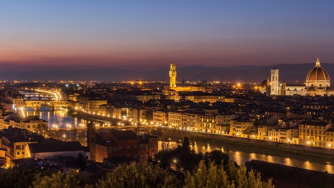 Firenze-Florence night view