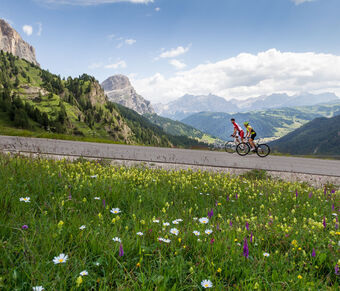 Cycling the Dolomites Passo Gardena by Road Bike