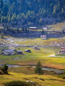 Mountain hut Lavarela in the Natural Park of Fanes-Sennes-Braies