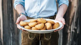 Traditional Ladin dish in Alta Badia, Dolomites. Ph Alex Moling IDM