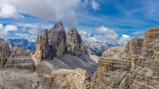 Tre cime lavaredo 3peaks dolomites mountains cortina