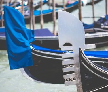 Ferro gondola bow ornament venice italy