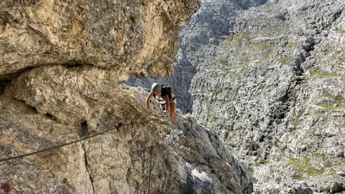 Via Ferrata Tridentina al Pisciadu Dolomites