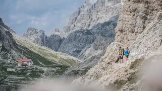 Scenic hike at Tre Cime di Lavaredo, Dolomites