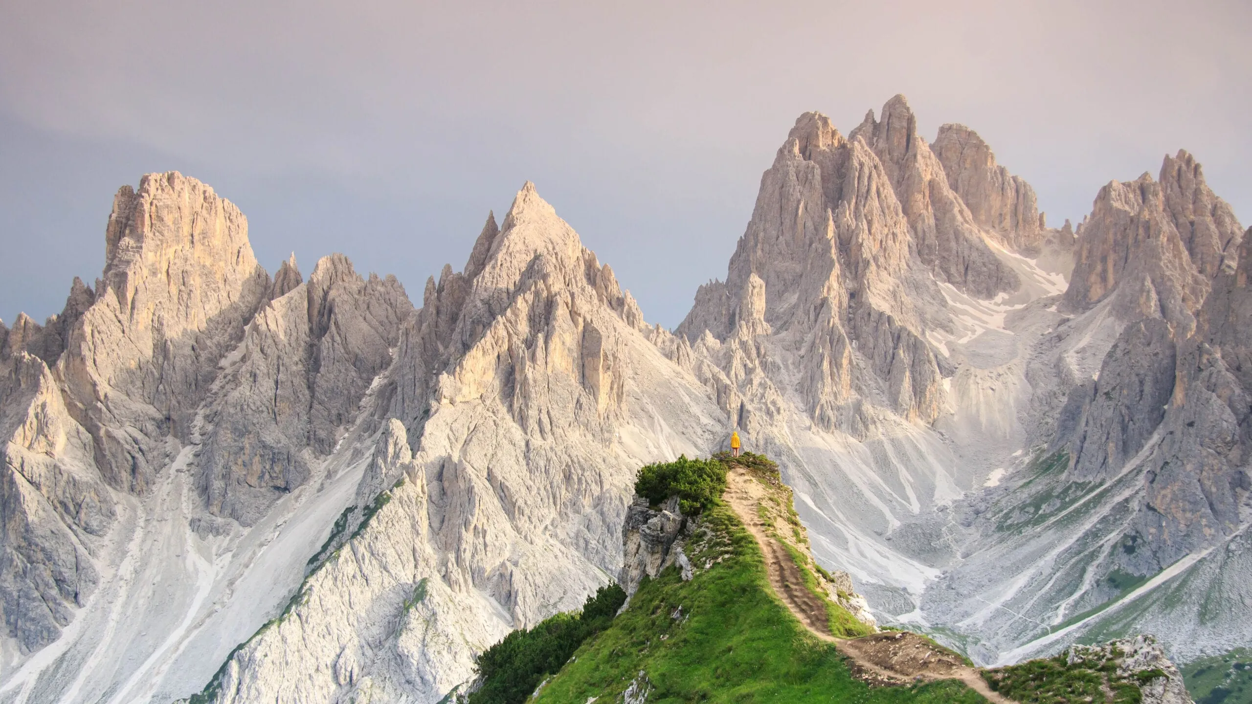 View on the Cadini Mountains, Tre Cime di Lavaredo, Cortina d'Ampezzo, Dolomites