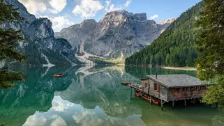 Lake Braies, Dobbiaco, Dolomites, Italy