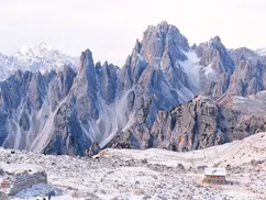 Rifugio Lavaredo at the Tre Cime di Lavaredo in the Dolomites