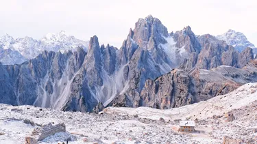 Rifugio Lavaredo at the Tre Cime di Lavaredo in the Dolomites