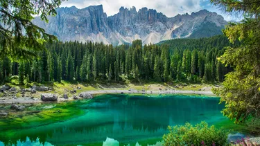 Carezza Lake, Val di Fassa, Dolomites, Italy