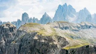 Cadini di Misurina, view point from Auronzo hut, Cortina, Dolomites, Italy