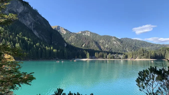 The beauty of the Braies Lake Dolomites