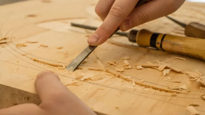 Typical Handcrafted Woodworking in Val Gardena