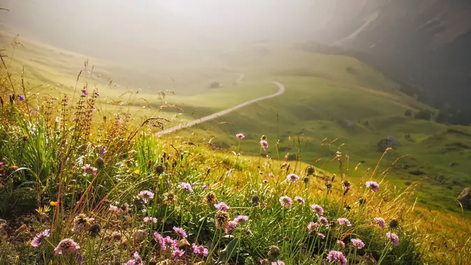 Breathtaking landscape in the Puez-Odle Nature Park