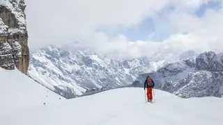 Freeride nel parco naturale di Cortina d'Ampezzo