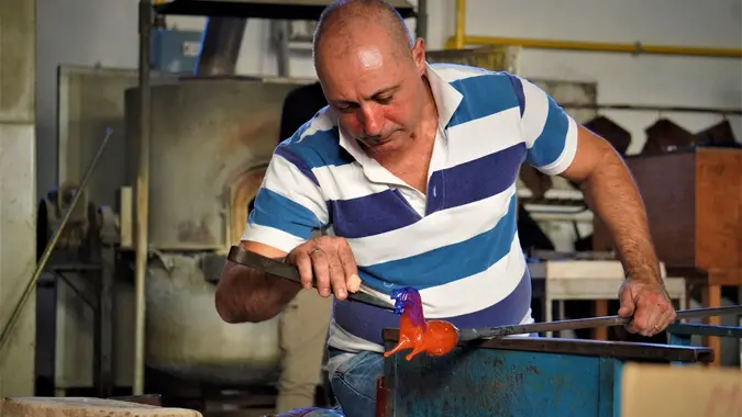 Glass making in Murano, Venice