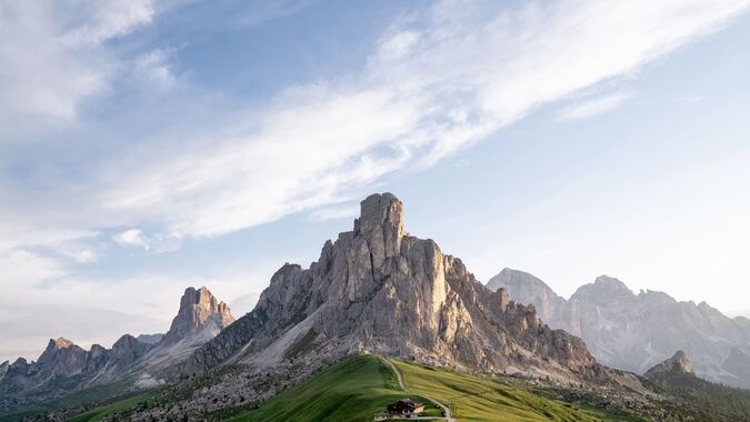 The Giau Pass in the Dolomites