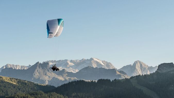 Pure adrenaline during paragliding flights