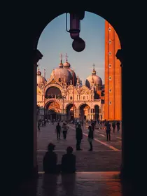 Glimpse of Basilica di San Marco, Venice, Italy