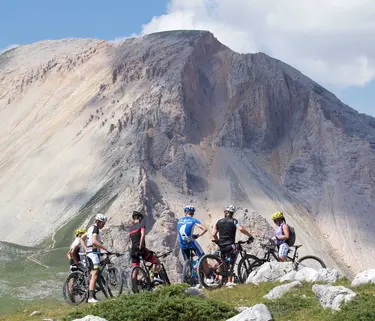 Mountain biking nature park Fanes-Sennes-Braies