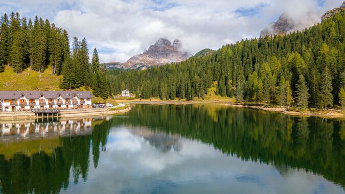 Misurina lake near Cortina d'Ampezzo