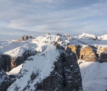 The Dolomites during the winter season