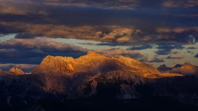 Tramonto nel Parco Naturale Fanes-Senes-Braies