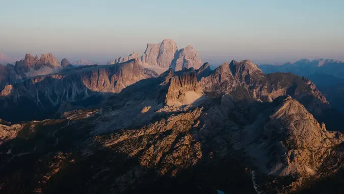 Overview in the direction of Mount Pelmo