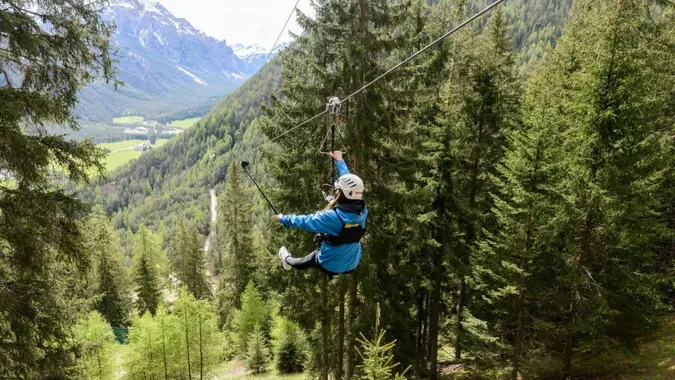 Zipline in San Vigilio di Marebbe - Kronplatz