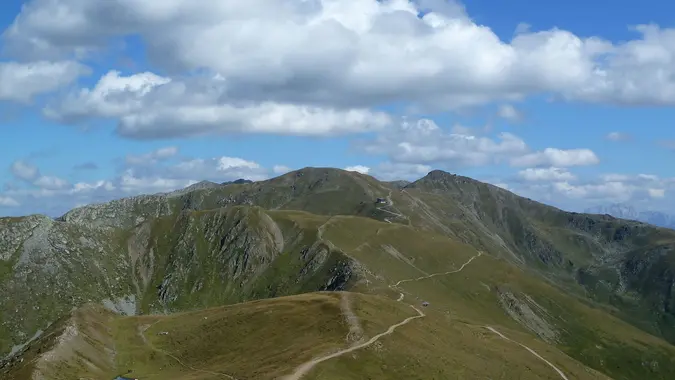 Vista sul Monte Elmo in Val Pusteria