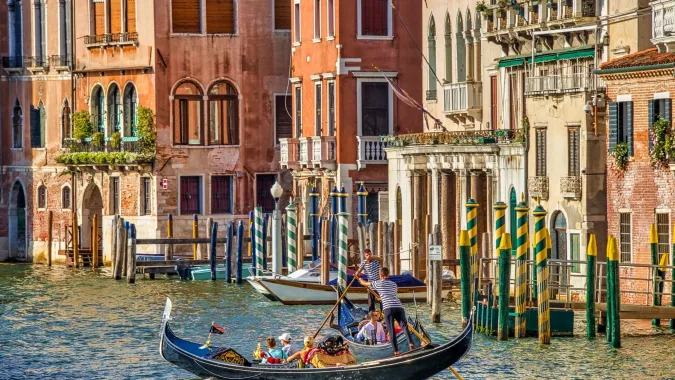 Venice and its colorful canals