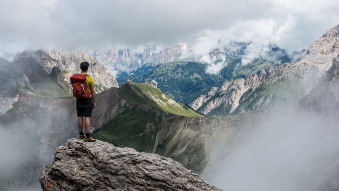 Breathtaking views of the peaks of the Dolomites