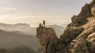 Unique moments during the climbs on the Dolomite peaks